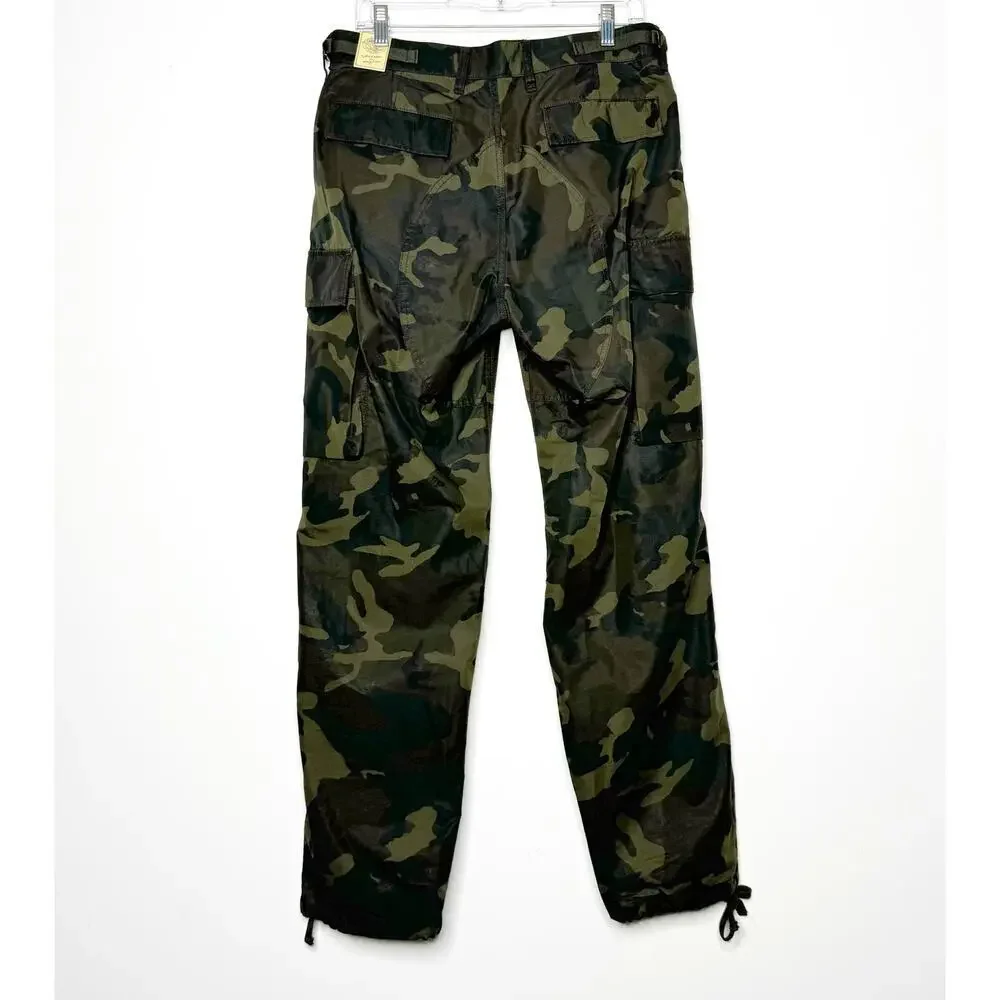 Wallace & Barnes Ripstop Brigade Cargo Pant in Woodland Camo Size 31W 32L